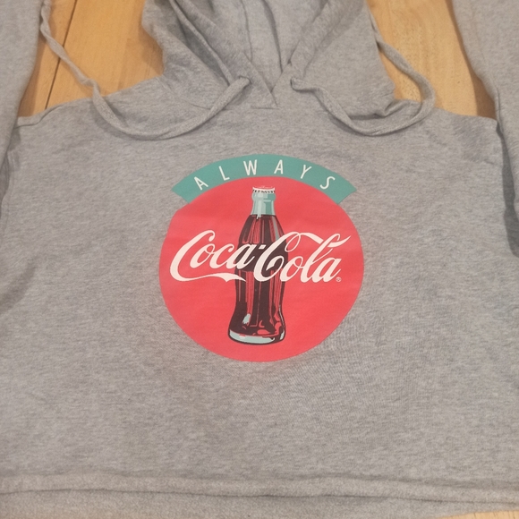 Cropped  sweatshirt Coca cola Hoodie - Picture 3 of 11